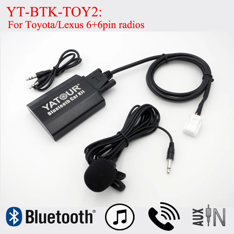 Digital Bluetooth Qualcomm 5.2 adapter Yatour BTK for Toyota Lexus 12pin factory radios