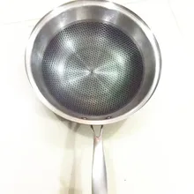 Напрямую от производителя продажи 304 из нержавеющей стали, для вок меньше Lampblack не-Paintcoat антипригарный горшок с трехслойной стальной вок белый