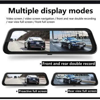 

TIOODRE 10 inches Touch Screen Car Stream Media Dash Camera 720p Video Recorder Rearview Mirror Rear Camera New 2020