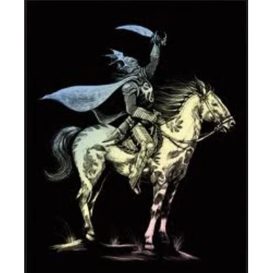 Гравюра голографическая &quotПризрачный всадник&quot | Игрушки и хобби