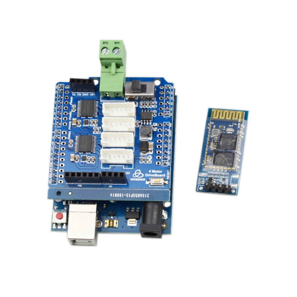 

Bluetooth APP RC Remote Control for Arduino Robot 4WD Mecanum Wheel Cars Robotics Learning Kit Educational Project Stem Toys