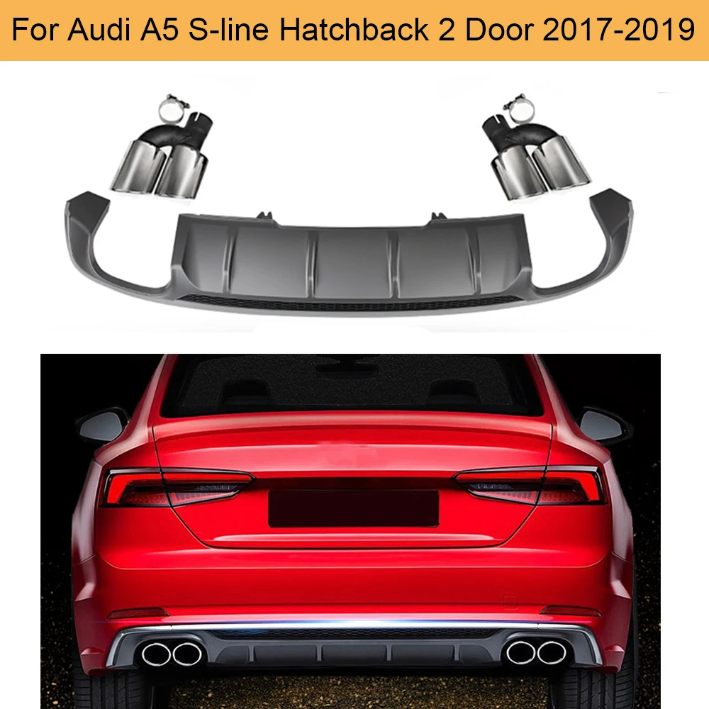 A5 Sline задний бампер диффузор спойлер для Audi A5 Sline хэтчбек 2 двери- PP задний диффузор спойлер