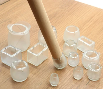 

8PCS chair Table leg foot covers floor Silicone Cap Pad Furniture Table Feet Cover Floor Protector parquet wood flooring parquet