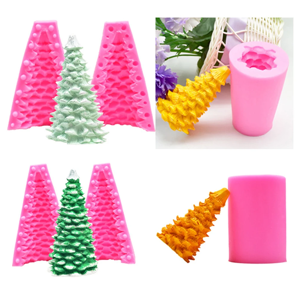 DIY 4 Cedars силиконовая форма для выпечки кекса рождественские инструменты для украшения тортов из мастики Gumpaste шоколад глиняные формы для конфет Новинка