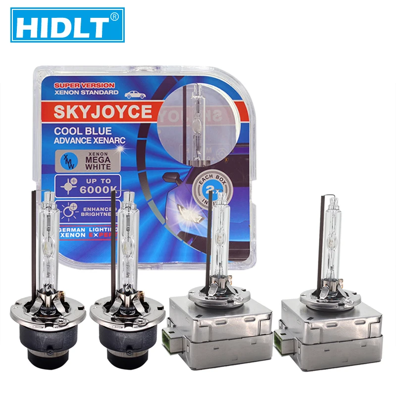 HIDLT 2PCS D1S D3S D4S D2S Replacement HID Xenon Bulb Lamps 12V 35W 55W Auto Light With Plastic Gift Box 4300K 5000K 6000K 8000K (26)