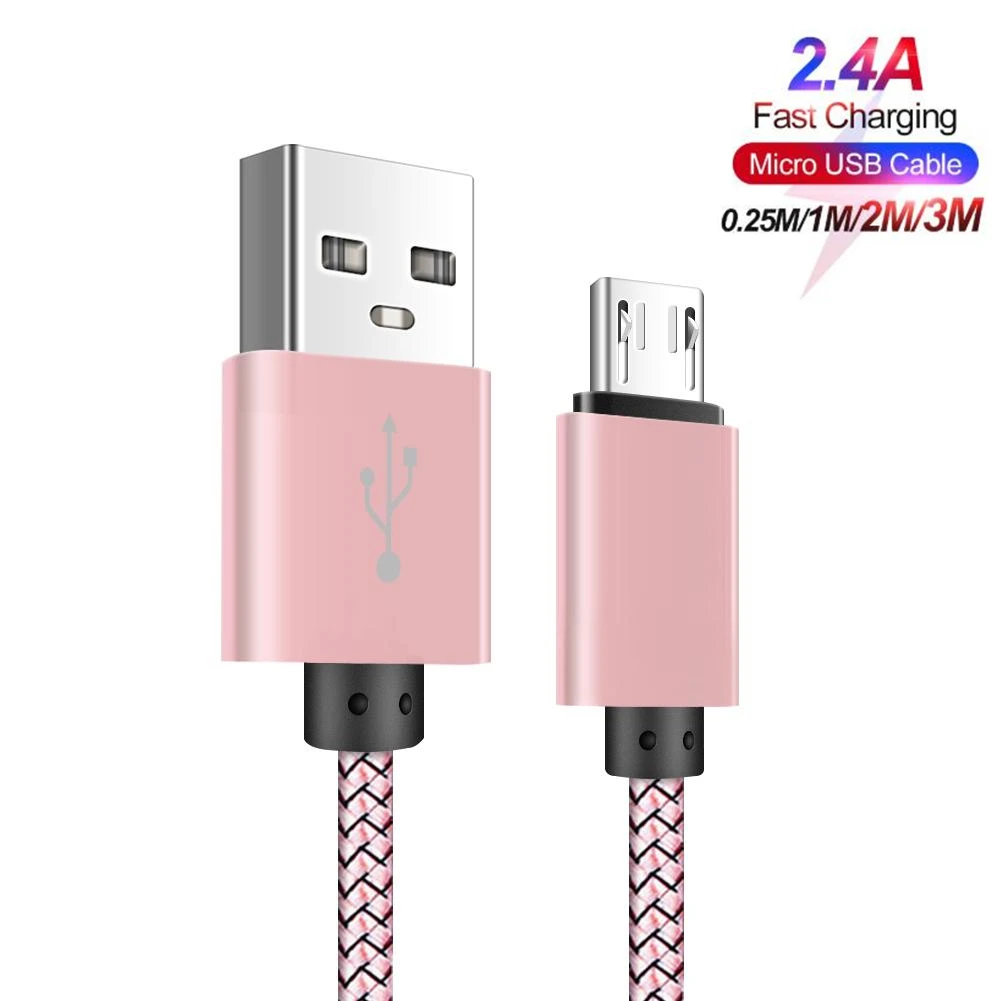 Для Samsung galaxy J2 J4 J7 Core J6 Huawei P Smart 2019 LG G3S G4 Micro USB кабели 2 м|Кабели для мобильных