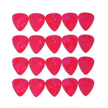 

100pcs/lot Pink Pearl Celluloid Guitar Picks Standard Plectra Multi Thickness