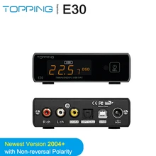 TOPPING E30 AK4493 + AK4118 dekoder DAC hi-res Audio XMOS XU208 PCM 32 bit/768kHz DSD512 z pilotem obsługa dotykowa