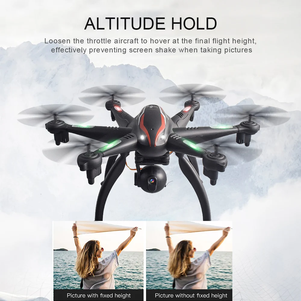 L100 дрона с дистанционным управлением 2,4G 720P 1080P широкоугольный WiFi FPV Камера 6-осевой gps Дрон Авто следовать Радиоуправляемый гексакоптер Электроника RC игрушки для взрослых и детей