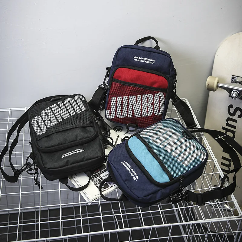 

Crossbody bag New Multifunction Men bag Retro Mini Hip Hop Bag Women Nylon Bags Shoulder Messenger Bags Leisure Package