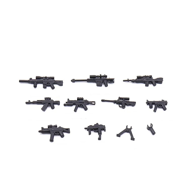 

0048 Modern Weapon parts Gun Original Block Toy Swat Police Military Weapons City Accessories Compatible Mini Figures