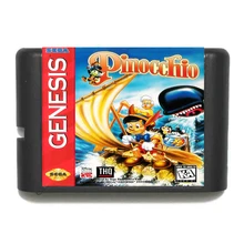 Игровая карточная карта sega MD-NTSC-USA Пиноккио для 16 бит игровой картридж sega MD система Megadrive Genesis