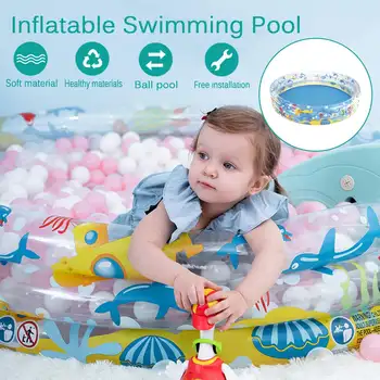 

Home Inflatable Baby Swimming Pool Portable Balls Play Pool Portable Folding Ball Washable Anti-Skid Ocean Kids Safety Barrier