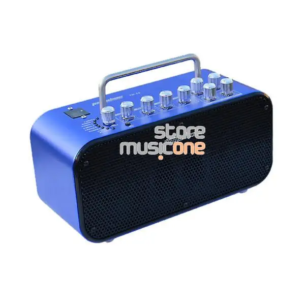 Blue Арома TM-10 10 Вт мини стерео цифровой амперметр электрогитарный усилитель динамик Встроенный тюнер и 8 предустановленных звуковых 4 режима эффекта - Цвет: Blue