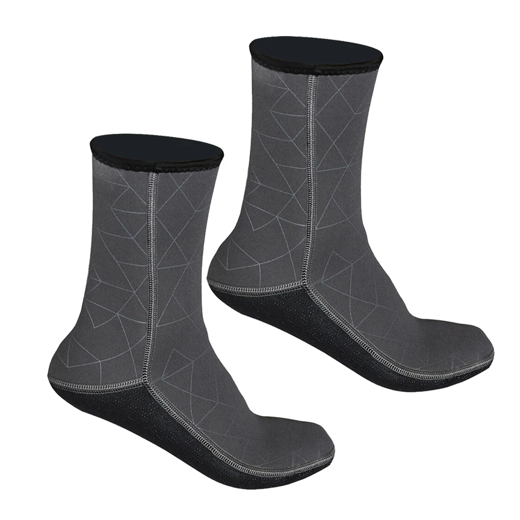 Gray XL as describe 3 мм нейлоновые носки для Гидрокостюма, каякинга, серфинга, дайвинга, подводного плавания, носки для плавания, плавники для дайвинга, водных видов спорта - Цвет: Gray XL as describe