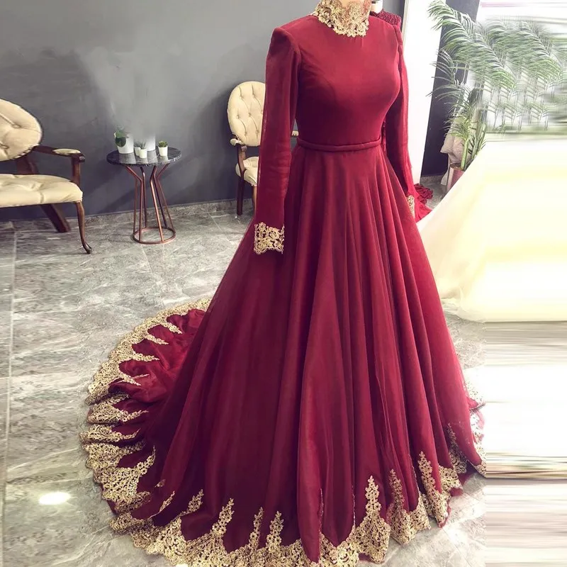 open lace back dress Nude Luxury Long Sleeves Muslim Evening Dresses with Cape SS369A  DreamyVow