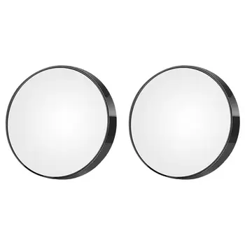 

2PCS 10X Magnifying Glass Mirror Wall Mounted Portable Pocket Mirror Makeup Mirror Magnification Makeup Tool for Home Outdoor