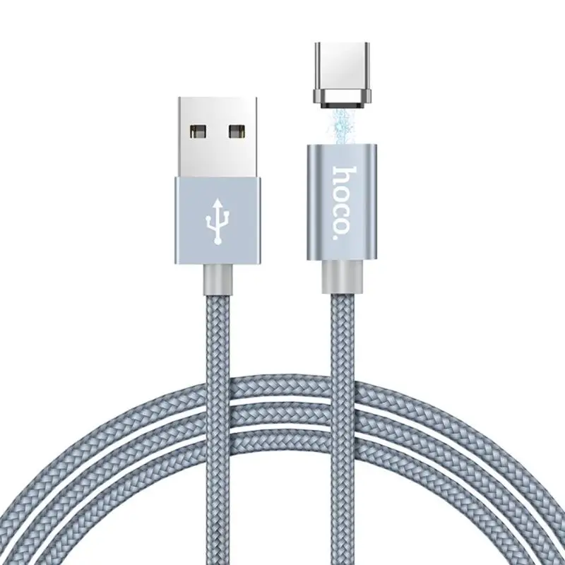 HOCO 1 м Магнитный кабель Micro usb type C для быстрой зарядки и синхронизации данных Кабель Microusb type-C Магнитный зарядный провод для телефона Xiao Android