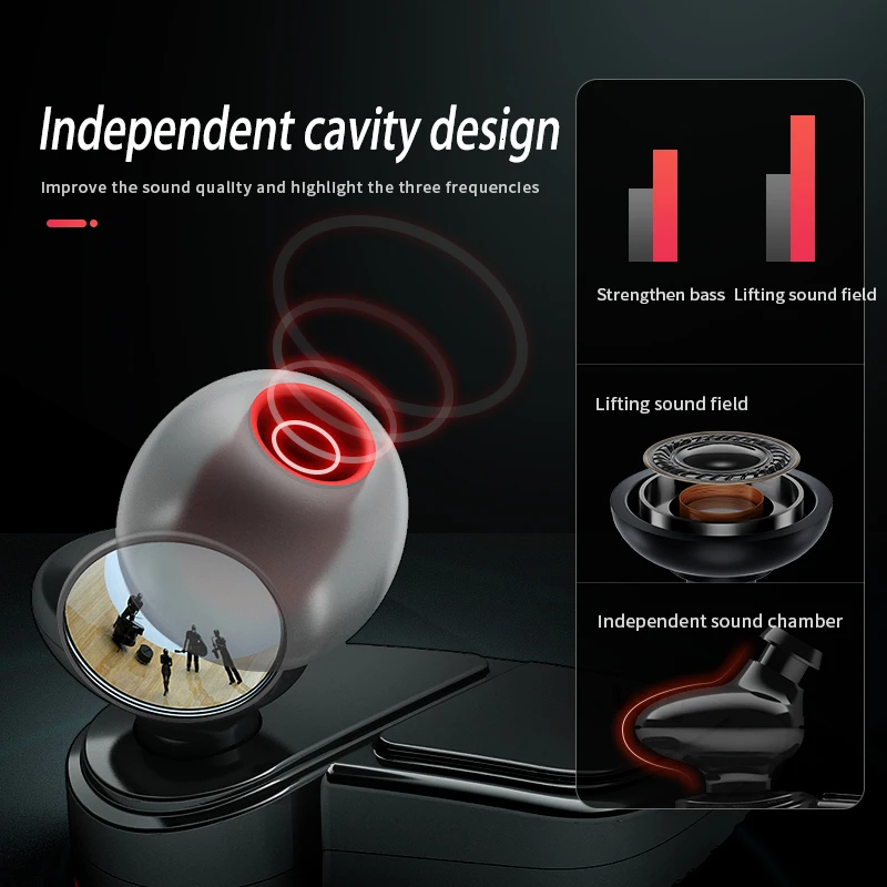 Беспроводные спортивные Bluetooth наушники Holy Serpent F7 музыкальные сенсорные с