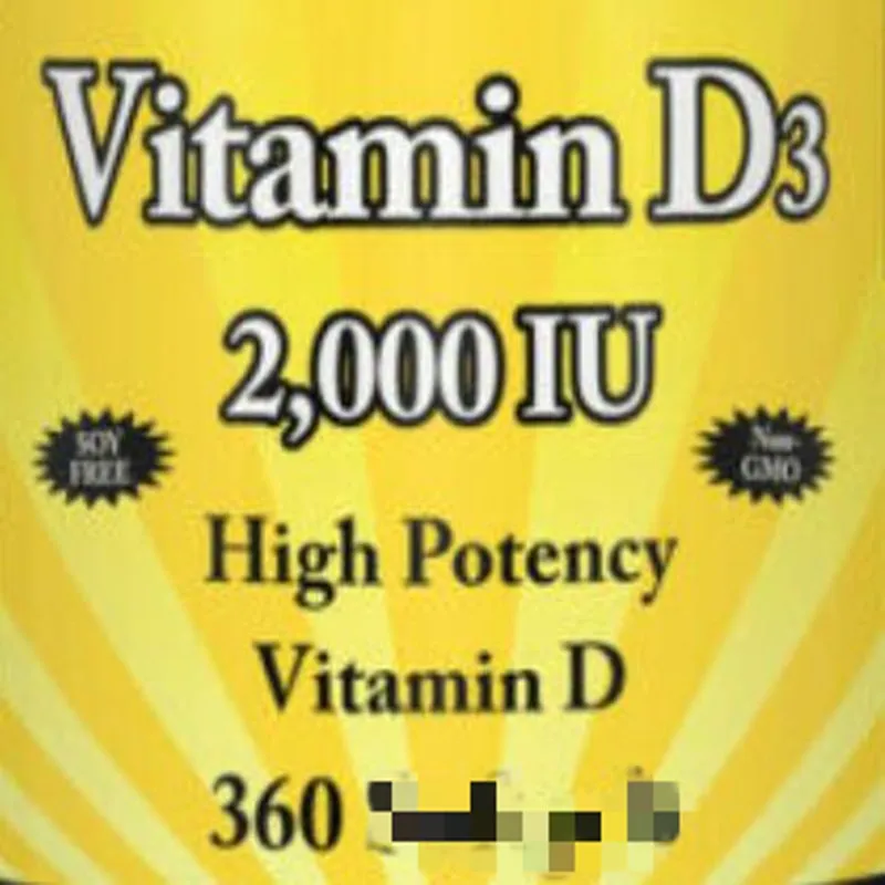 

Fortified vitamin D-3, 2000iu x 360 Softgels,Promote the absorption of calcium and phosphorus