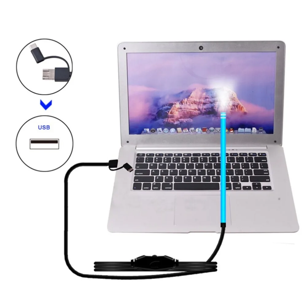 KSES-EU-13BL HD USB 3 в 1 для чистки ушей эндоскоп ухо цифровой эндоскоп камера визуальный осмотр отоскоп с 6 светодиодный свет