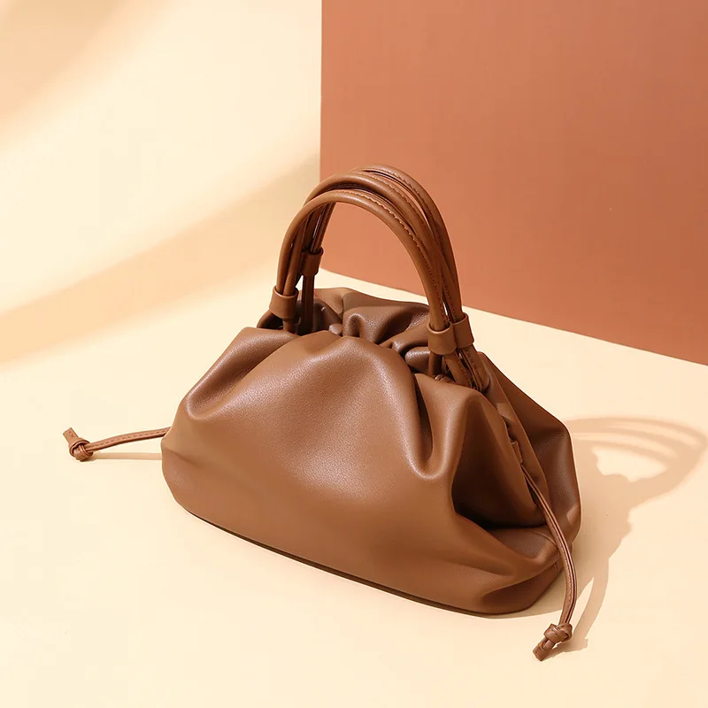 

Women Genuine Leather Dumpling Bag Handbag Messenger Bag Leather Shoulder Bag