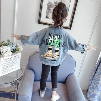 

Girls Denim Jacket 2020 New Spring Autumn Wear Children's Denim Foreign Net Red Children's Clothing Little Girl Top 5 6