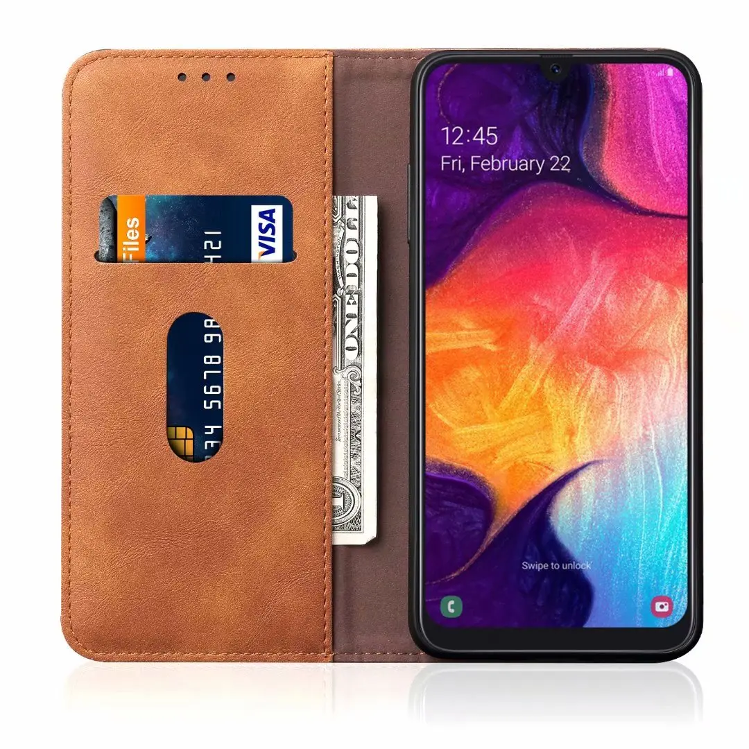 Чехол-книжка для samsung Galaxy A50, A30, A20, A70, A60, M40, M30, M20,, роскошный кожаный чехол-книжка на магните с отделением для карт и подставкой, A 50, 30