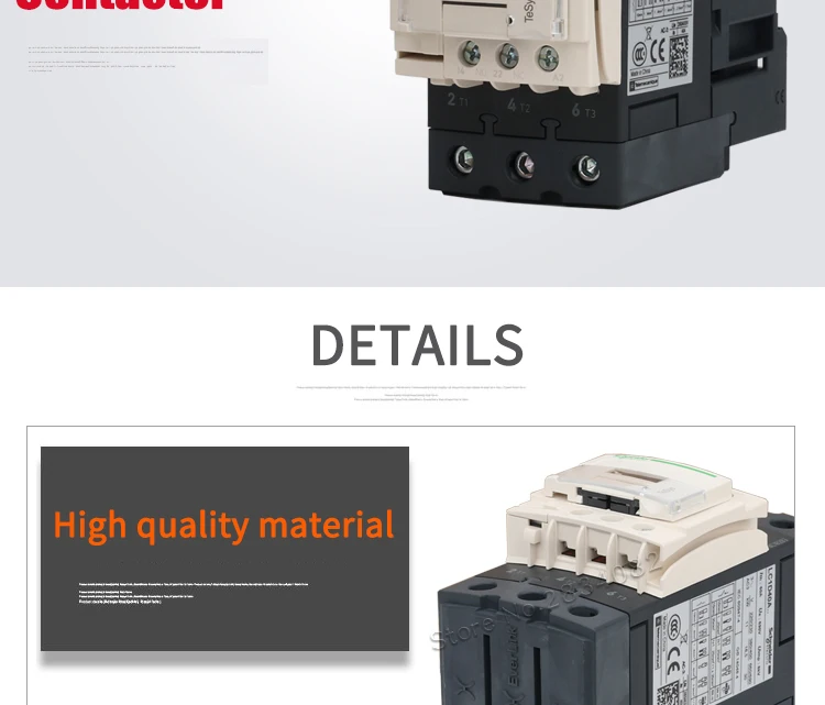 40a Ac Contactor 3p 50/60hz Coil Voltage Ac 24v 36v 110v 220v 380v 3no