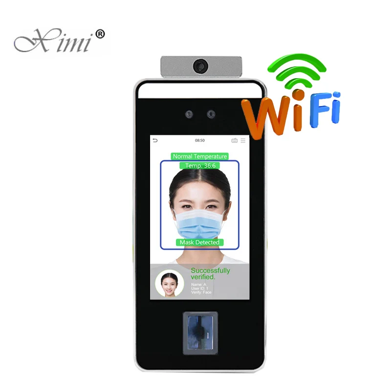 SpeedFace-V5L Visible Light Dynamic Face Facial Recognition Temperature Thermal Camera Time Attendance WIFI Door Access Control