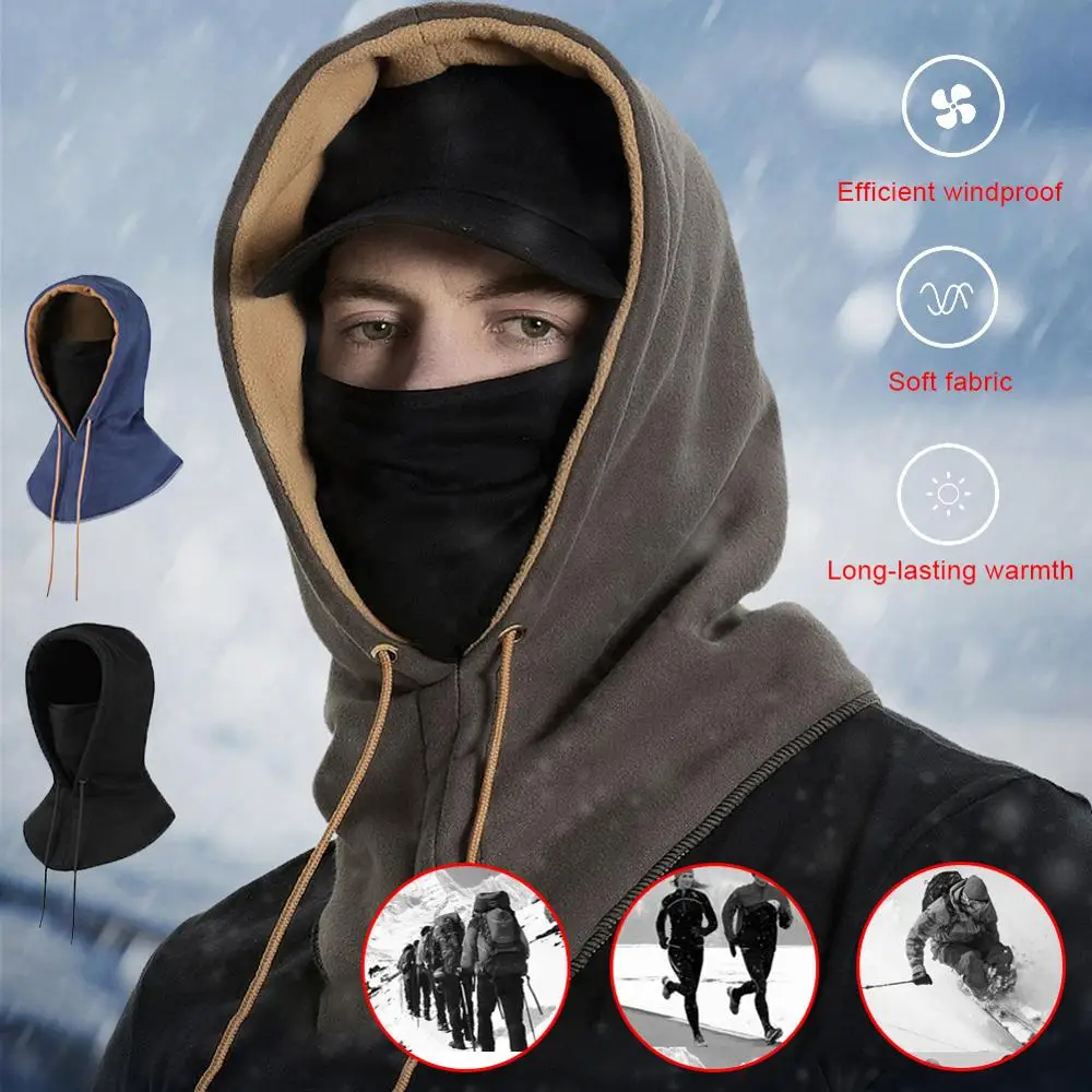 

Cap Winter Face And Neck Warmers Fleece Balaclava Trekking Riding Ski Hunting Thermal Hat Wind-proof Mask Men Women Camping