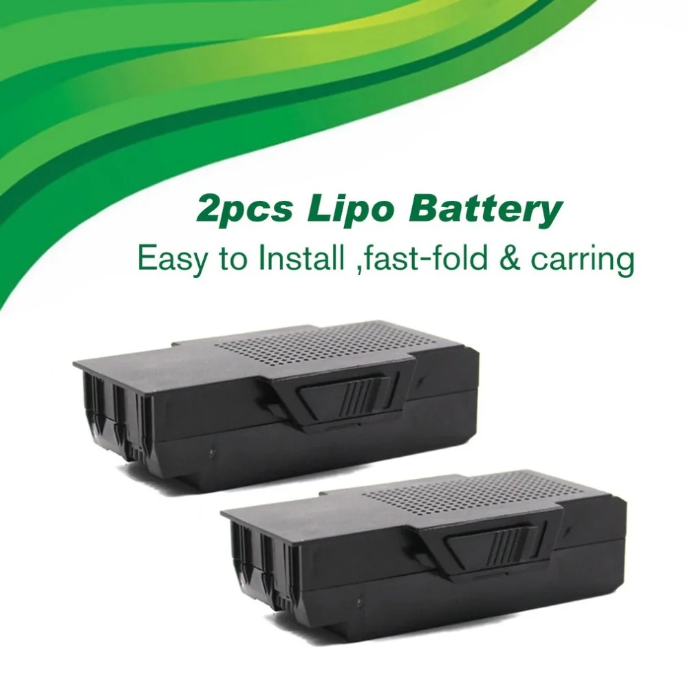 2Pcs Rc Drone Quadcopter 7.4V 1600Mah Enhanced Lipo Stable Battery Spare Parts Overvoltage Protect Accessories For Sg900-S