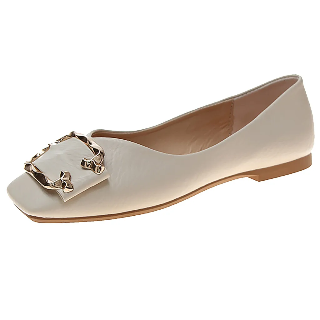 SAGACE/женская модная обувь на плоской подошве с металлической пряжкой Женские