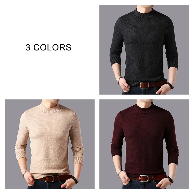 COODRONY Brand Winter Sweater Men Fashion O-Neck Pull Homme Thick Warm Cotton Pullover Men Knitwear Sweaters Jersey Hombre 91129