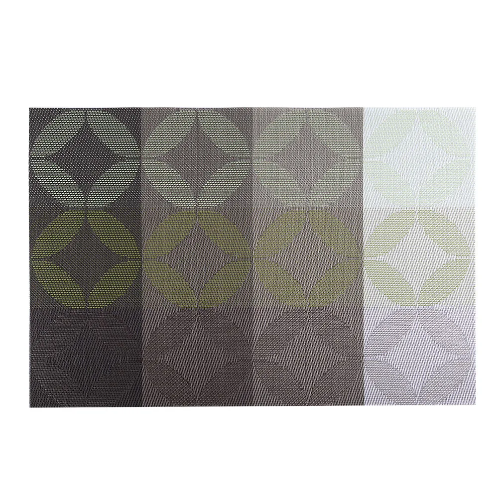 Kitchen table mat fashion pattern non-slip placemat compatible with interwoven insulated washable placemat L925