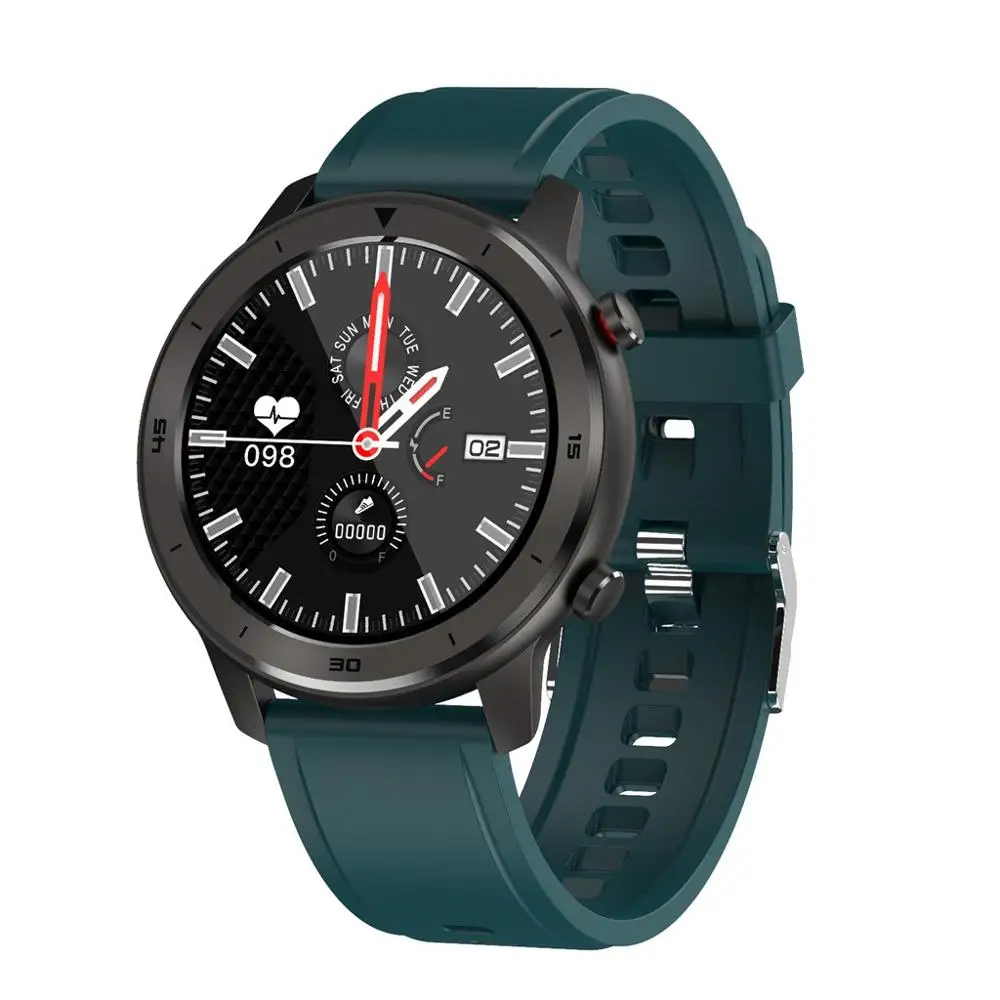 Смарт-часы браслет ips спортивный экран 1,3 дюймов режим IP68 водонепроницаемый дисплей фитнес-трекер HRM сердце ra-te монитор g-сенсор - Цвет: Зеленый