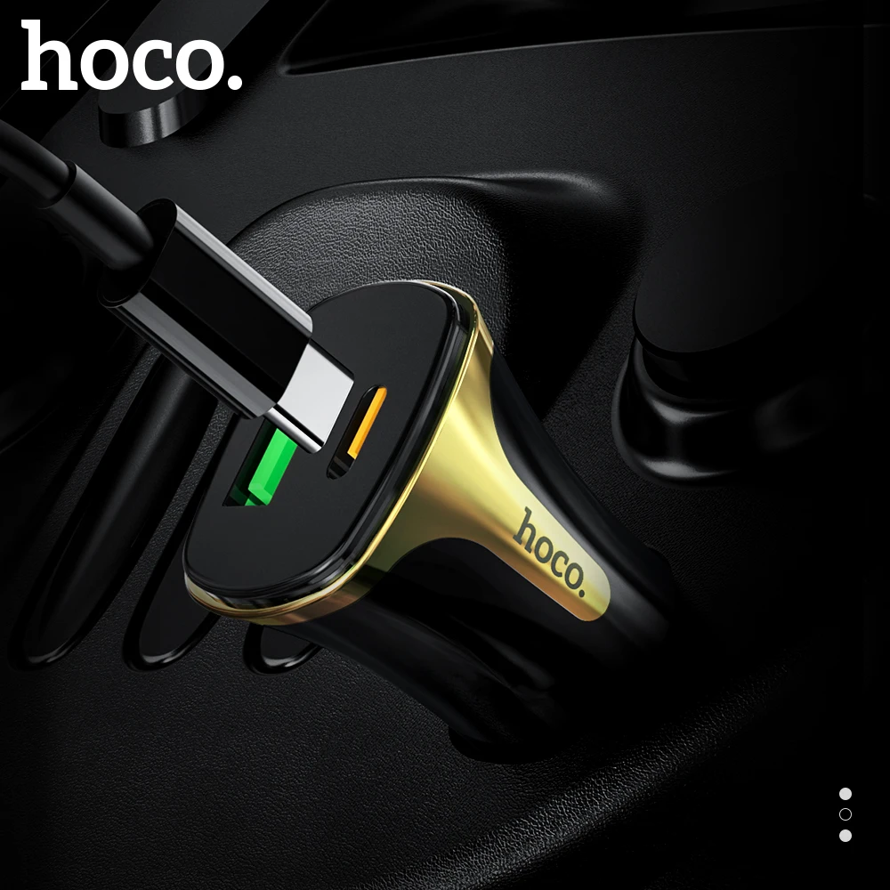 Автомобильное зарядное устройство HOCO PD QC 3 0 USB для Samsung S8 S9 S10 Xiaomi Mi9 Huawei