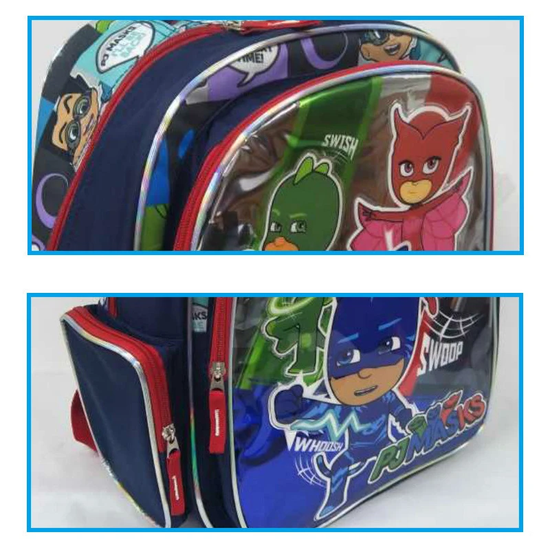 Pj Masks, школьная сумка с рисунком, унисекс, кошачья сова, маска Гекко, вечерние, осветляющие и вентиляционные, двойной слой, сумка, подарок для детей