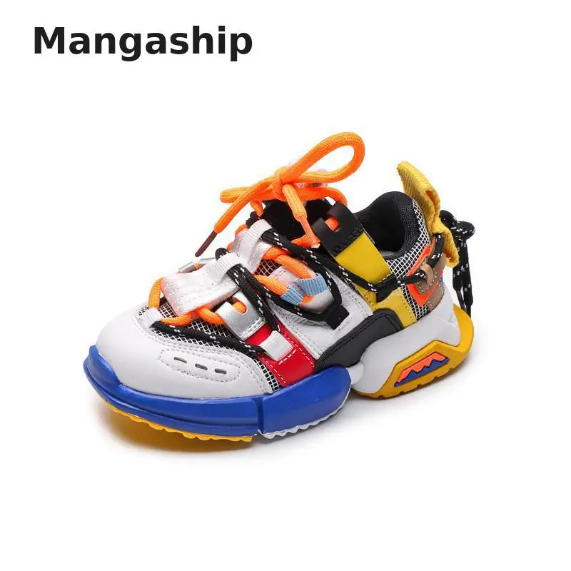 

Children's shoes 2019 autumn new breathable non-slip wear kids sports shoes boys baby color girls running shoes absorption light