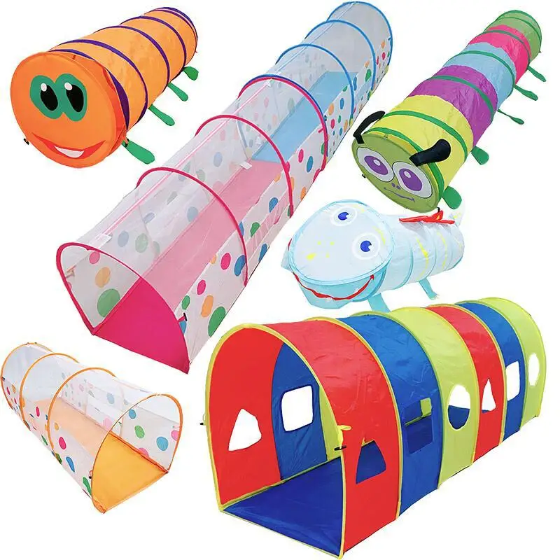 3 M Long Five-color Caterpillar Crawling Channel KID'S Tent Tunnel Baby Educational Game Tunnel Tube Semi-Network