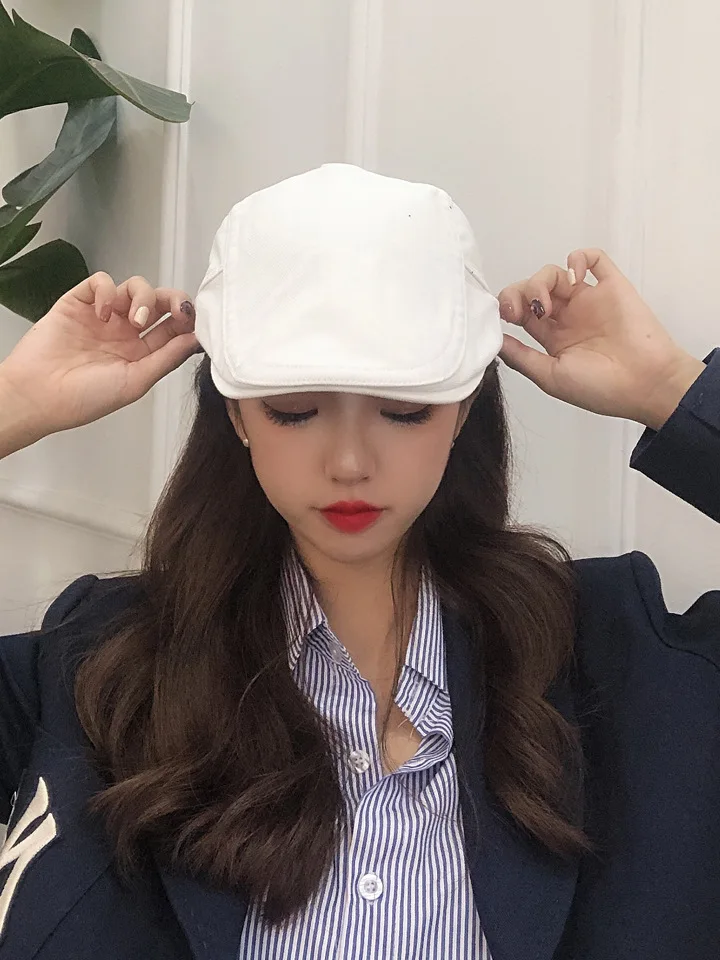 New Autumn Winter Hats for Women Solid Plain Newsboy Cap Men Ladies Casual Wool Hat Outdoor Beret Women Painter Cap Newsboy Hat