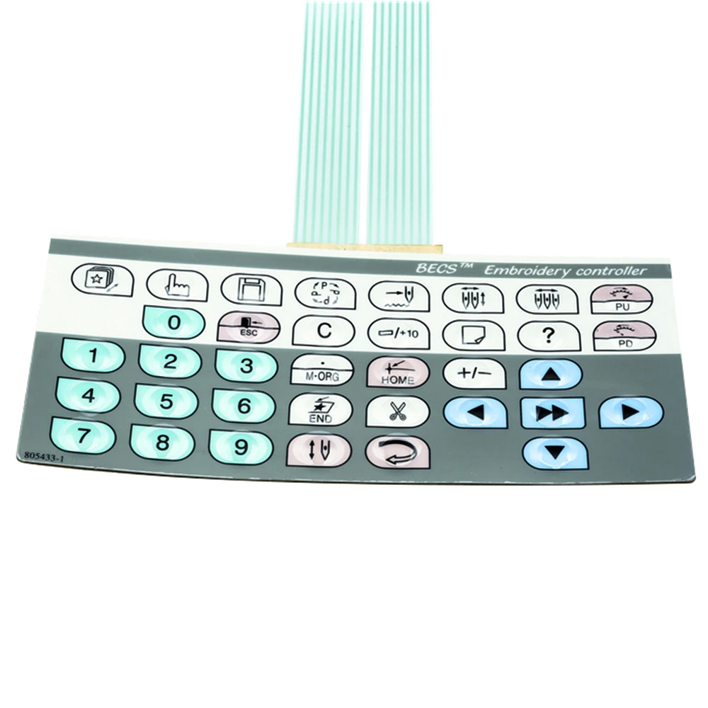 Computer Embroidery Machine Operating Head Key Film 28 Type Key Film Mask Button embroidery machine