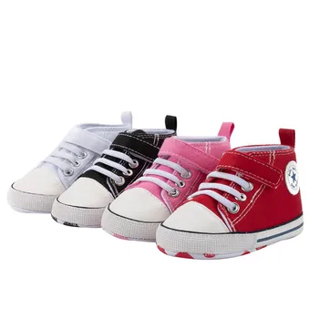 

New Canvas Classic Sports Sneakers Newborn Baby Boys Girls First Walkers Shoes Infant Toddler Soft Sole Anti-slip Baby Shoes