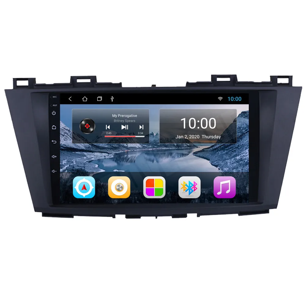 Автомагнитола для Mazda 5 Premacy 2011 2012 2013 2014 2015 Android 10 2 Din Стерео GPS Аудио Видео плеер +