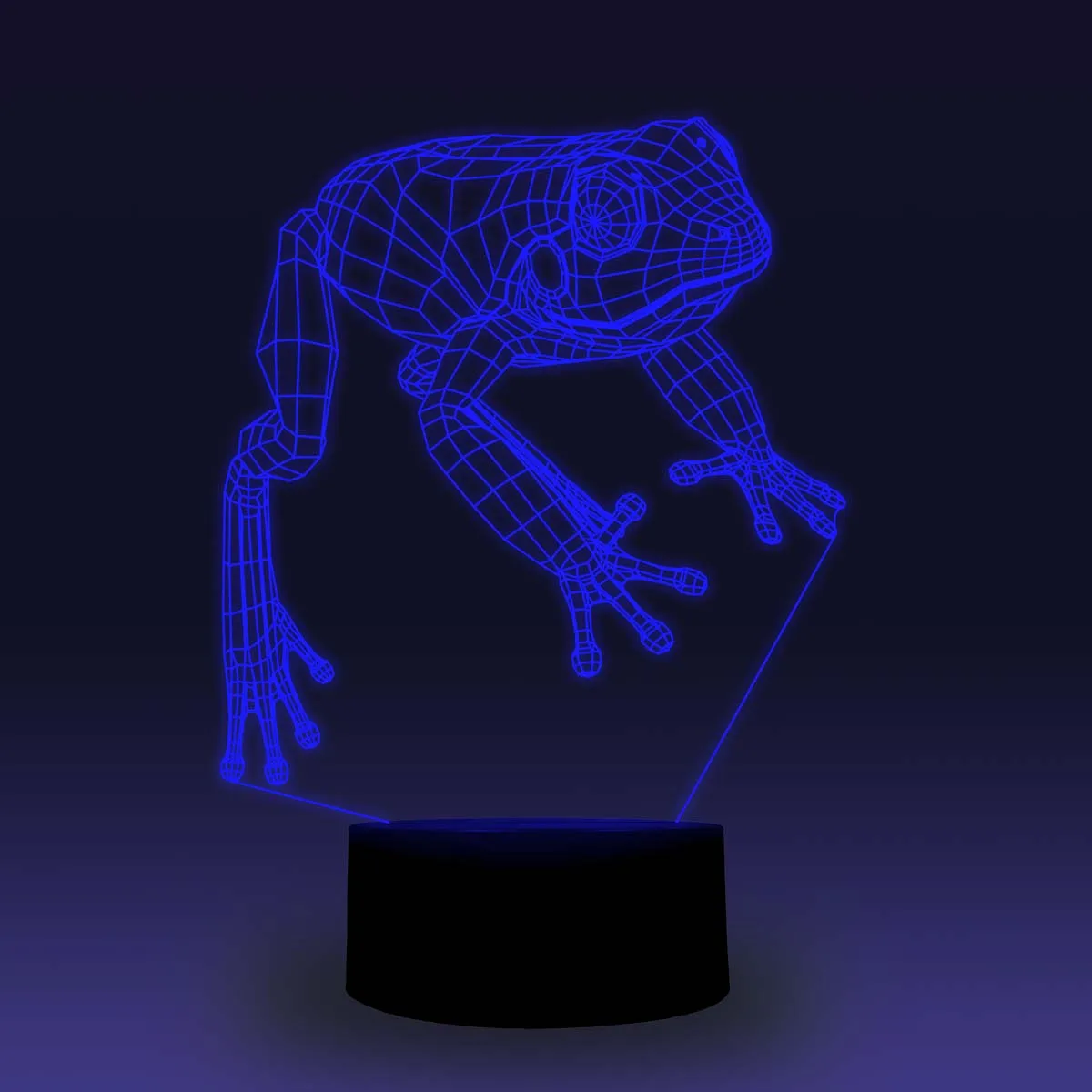 NiteApps 3D прыгающая лягушка светодиодный ночник настольная иллюзия Лампа подарок на день рождения приложение/сенсорное управление