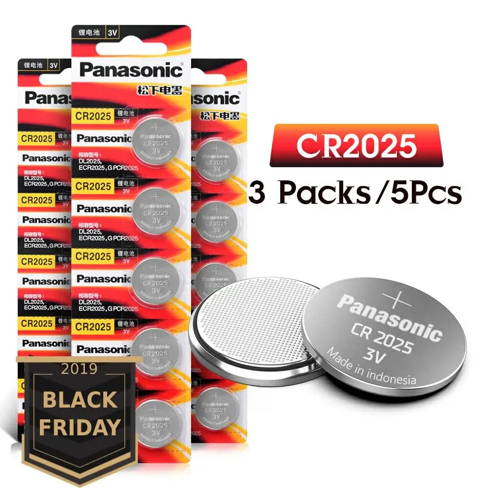 

15 X original brand new battery for PANASONIC cr2025 3v button cell coin batteries for watch computer cr 2025 For Main Board Toy