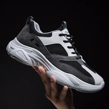 

Men Sneakers Lover Thick Sole Platform Vulcanize Man Mixed Color Dad Shoes Trainers Loafers Big Size Zapatos Hombre Mesh