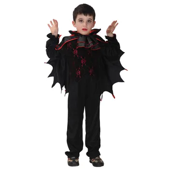 Umorden Carnival Party Halloween Kids Children Count Dracula Gothic Vampire Costume Fantasia Prince Vampire Cosplay