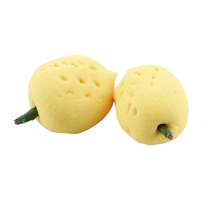 Hot-10pcs кукольный домик Миниатюрная модель Имитация Поддельные фрукты кухонный Декор подарок 1/12 лимон