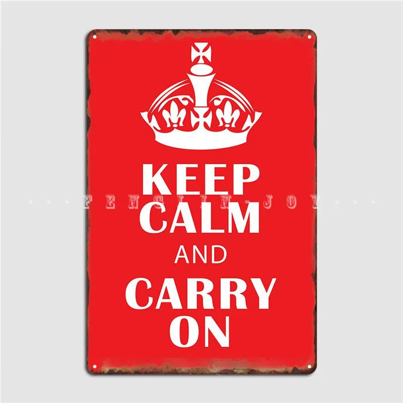 Keep Calm Metal Sign Club Party Vintage Bar Cave Wall Platform Tin Sign Poster